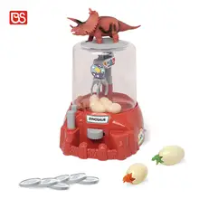 BS 2023 New Arrivals Toy Dinosaur Egg Dispenser Crane Mini Game Machine Kit Coin Mini Claw Arcade Grabber For Kids