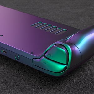 EXtremeRate DIY Chameleon Green Purple Replacement Full Set Housing Shells for <b>Steam</b> <b>Deck</b> LCD Console - Product Image 3