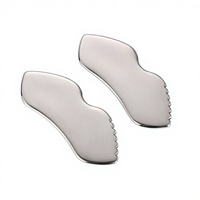 Nouvel outil de massage facial Gua Sha en acier inoxydable 304 YUEXIU, design cœur, pour le visage/le cou/les yeux/le corps, usage commercial