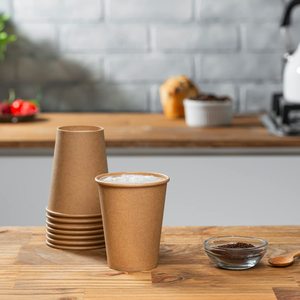 Gobelets à café jetables à double paroi <span class=keywords><strong>ECOLIFE</strong></span>, écologiques, biodégradables, gobelets en papier pour café chaud, couvercle personnalisable avec logo pour les hôtels - Product Image 5