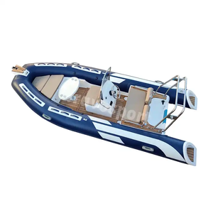 Bateau pneumatique RIB480 à coque en fibre de verre de 16 pieds, Hypalon/PVC, 8 places, avec pont solaire - Product Image 5