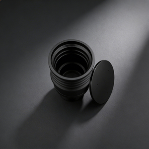 Moulin à café à dose unique Eureka Atom 60 avec trémie, en gel de silice, manuel, écologique, avec souffleur à courroie, noir, luxe, très poli - Product Image 6
