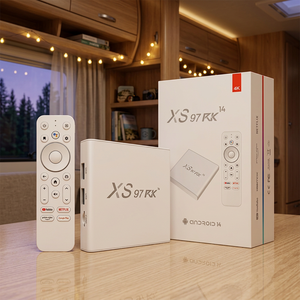 XS97 RK14 Android 14 Smart TV Box 4K HDR Streaming BT Voice <b>Remote</b> <b>Control</b> - Product Image 1