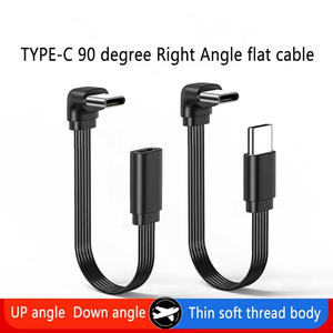 สายต่อพ่วง <span class=keywords><strong>USB</strong></span> C 10-50ซม. ตัวขยายชนิด C 90องศา/<span class=keywords><strong>หัว</strong></span>ตรงสายรองรับการชาร์จเร็ว66วัตต์ข้อมูล480Mbps - Product Image 6