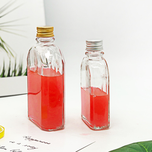 Bán Sỉ 100Ml 200Ml 250Ml <span class=keywords><strong>320Ml</strong></span> 500Ml Thủy Tinh Trong Suốt Rượu Vang Phẳng Chai Nước Ép Cà Phê Với Nắp Kim Loại - Product Image 6