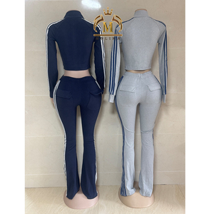 Setelan Olahraga Wanita Musim Gugur Musim Dingin, Jaket Crop dan Celana Panjang, Setelan 2 Potong, Celana Jogger Kasual, Setelan Dua Potong untuk Wanita, Pakaian Wanita 2026 - Product Image 4