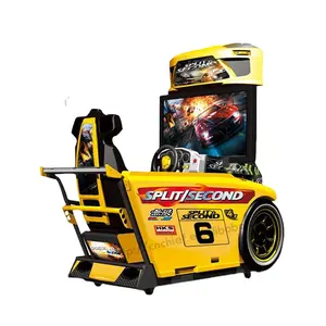 Hot Selling 42 Zoll dynamische 1 Sitz Münze betrieben Simulator Arcade 3D Video Auto Rennspiel maschine