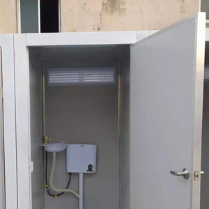 Cabina de inodoro móvil para exteriores de acero con panel sándwich VIP prefabricado de estilo moderno para adultos uso doméstico portátil - Product Image 5