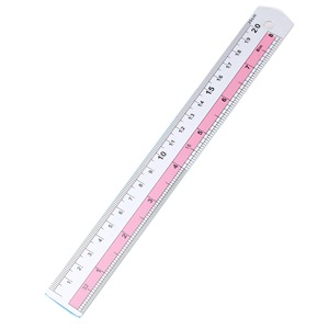 Regla de Metal de escala de aluminio personalizada de 20cm de promoción para dibujo y medición de papelería escolar - Product Image 6