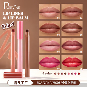 <span class=keywords><strong>Crayon</strong></span> à <span class=keywords><strong>lèvres</strong></span> mat sans logo, best-seller, multifonctionnel, <span class=keywords><strong>crayon</strong></span> contouring pour les yeux, couleur intense, hydratant, brillant, 2-en-1 - Product Image 5