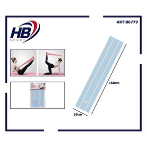 Two-Tone <b>TPE</b> Tensile Sheet for Exercise Bands Sky Blue 1500*150*0.35MM 70G - Product Image 1