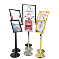Support de signalisation réglable A2 A3 A4, support de menu pliable moderne, panneau publicitaire, support d'affichage pour hôtel, restaurant