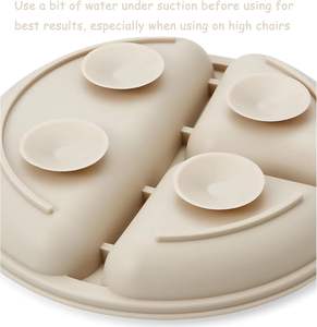 Ensemble d'alimentation pour bébé en silicone de qualité alimentaire en gros avec base d'aspiration, doux et lavable au lave-vaisselle, écologique et non toxique, réutilisable - Product Image 4