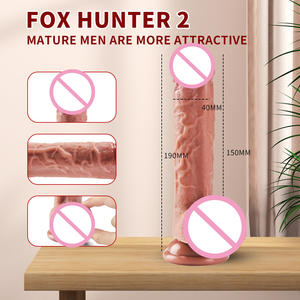 Vibratore Realistico con Telecomando, <span class=keywords><strong>Dildo</strong></span> Telescopico Gigante con Funzione di Spinta, Riscaldamento e Vibrazione in Silicone per Donne - Product Image 5