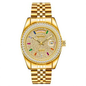 Reloj de Lujo para Hombre con Calendario de Diamantes de Colores, Diseño de Estrella, Acero Inoxidable, Mecánico Automático de Alta Gama, 20mm, con Cristal de Zafiro - Product Image 3