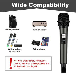 <span class=keywords><strong>Fifine</strong></span>-<span class=keywords><strong>micrófono</strong></span> Vocal dinámico <span class=keywords><strong>inalámbrico</strong></span>, K035B, UHF, para iglesia, cantar, grabar, enseñanza, Karaoke - Product Image 3