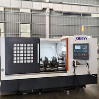 Máquina CNC XY820 para Fresado de Extremos de Ejes y Perforación Central con Tornillo de Banco Hidráulico Autocentrante - Sistema de Bloqueo Automático