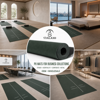 Tapis de yoga Yugaland Flagship 170 en PU lisse 183*68cm, tapis en caoutchouc anti-déchirure, vente en gros