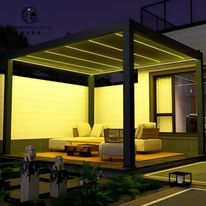 Hot Bán thiết kế hiện đại bioclimatic pergola <span class=keywords><strong>gazebo</strong></span> cho vườn nhôm Patio ban công mái nhà bên ngoài Sun Shade pergolas - Product Image 4