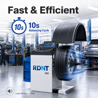 LEO L9031 Équilibreuse de roues 3D tout-en-un et aligneur de roues, capacité 70 kg, 200 tr/min, 0,25 kW, avec élévateur automatique à double entrée pour atelier