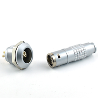 TT E 2 3 4 5 6 7 8 10 Broches Push Pull Plug Socket Aviation Half Moon Type Circulaire Coaxial Connecteur Usine Fabricant