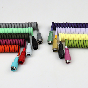 Hot bán <span class=keywords><strong>USB</strong></span> C để C dài cuộn cáp mở rộng với gx16 Aviator nối cho bàn phím cơ khí máy tính xách tay - Product Image 6