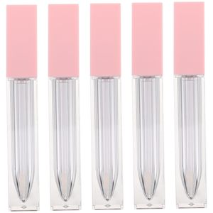 Emballage carré transparent pour gloss à lèvres, tube vide personnalisé pour cosmétiques, conteneur en plastique de haute qualité pour rouge à lèvres liquide - Product Image 1