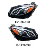 Faros LED de 12V para Mercedes-Benz Clase E W213 (2017-2020), Versión Estadounidense, Configuración Base, Calidad OEM, Piezas Automotrices Generales
