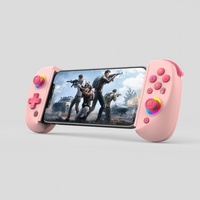 HYT D8 Volante de Juego Inalámbrico Retráctil con Bluetooth, Controlador de Juego con Botón Turbo, Motor de Vibración, Giroscopio de Seis Ejes para Teléfono