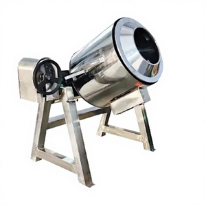 Machine de torréfaction rotative automatique robuste au GPL, en acier inoxydable, pour arachides, noix de cajou et graines, avec éléments en plastique - Product Image 6