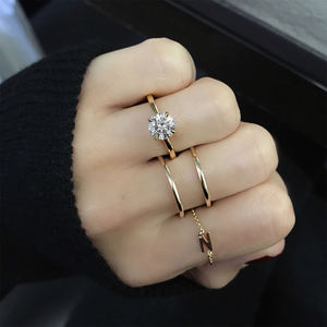 Anillo de Compromiso de Plata de Ley 925 con Circonita Cúbica en Forma de Corazón, Anillo de <span class=keywords><strong>Promesa</strong></span> de Boda, Joyería para Mujer, Personalizado por Gemnel - Product Image 6