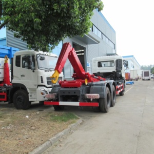 Camión de Basura Pesado Dongfeng 6x4 de 20 Metros Cúbicos con Gancho Elevador, Camión Recolector de Basura con Brazo Hidráulico de 20m3 - Product Image 4