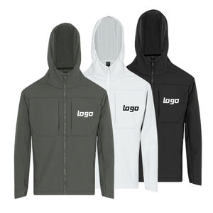 95 Polyester 5 Spandex Mesh Fabric Blank <b>Jacket</b> Full Zipper <b>Workout</b> Hoodies <b>Jacket</b> - Product Image 1