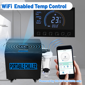 Xách tay 110V 0.5HP lạnh Plunge nước làm mát máy làm lạnh 110V Ice Bath trị liệu thiết bị với máy bơm Wifi 1000L 30% OFF - Product Image 2