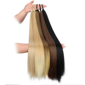 Extensiones <span class=keywords><strong>de</strong></span> <span class=keywords><strong>Cabello</strong></span> <span class=keywords><strong>de</strong></span> Fibra Sintética <span class=keywords><strong>de</strong></span> Alta Temperatura <span class=keywords><strong>de</strong></span> 70 cm, Largas, Lisas, Elásticas, Simulación Natural, Cola <span class=keywords><strong>de</strong></span> Caballo con Clip, Postizo para <span class=keywords><strong>Mujer</strong></span>, Color Blanco - Product Image 5