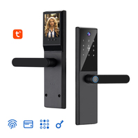 Cerradura Inteligente para Puerta Kadonio con Pantalla, Precio al por Mayor, Cámara de Seguridad Wifi para el Hogar Inteligente, Captura de Fotos, Código de Huella Dactilar, Tuya