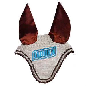 Professional 2027 High Quality Cotton Ear <b>Bonnet</b> Custom Logo Durable Riding Gear with Stylish Mesh for Horses Soft & Breathable - Product Image 1