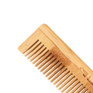 Bamboo <b>Comb</b> Large Size Anti Static Hair Smoothing <b>Comb</b> For Women Home Use Natural Wood Color - Product Image 3