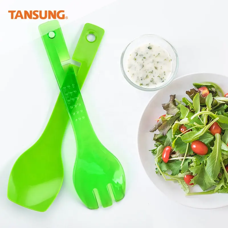 2 en 1 Outils De Cuisine Salade Salade Fourchette et Cuillère À Servir Ensemble