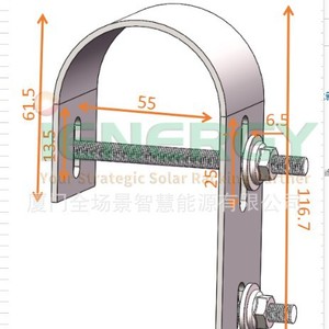 Système de montage solaire en acier inoxydable 304, support solaire galvanisé à chaud pour installation sur balcon - Product Image 3