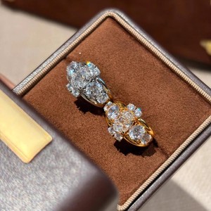 Mode lichte luxe moderne koperen kruis zirkoon duiven-ei <span class=keywords><strong>ring</strong></span> voor dames - Product Image 5