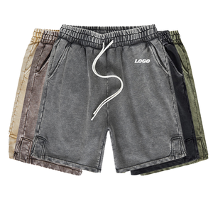 Shorts décontractés pour hommes à taille élastique, longueur genou, avec poches latérales, coupe confortable et décontractée, shorts d'été pour tous les jours - Product Image 2