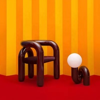 Fauteuil de lecture à vente directe, confortable et moderne, en fibre de verre, style nordique, pour événements
