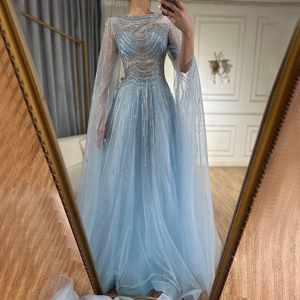 party dresses sky blue