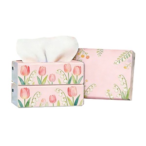 Échantillons Gratuits – Lingettes Faciales Hypoallergéniques en Pâte de Bois Vierge, Douces pour la Peau, à Tirer par le Bas, pour Toute la Famille, 16,5 g x 3 plis, 140 x 180 mm - Product Image 1