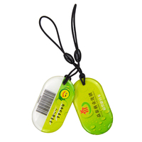 Prix usine haute sécurité NFC époxy étiquette RFID porte-clés RFID inscriptible porte-clés avec anneau