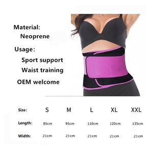 <span class=keywords><strong>Double</strong></span> Pull Sports Sweat Taille Taille Néoprène Matériau Perte de Poids <span class=keywords><strong>Ceinture</strong></span> Workout Waist Trimmer - Product Image 6
