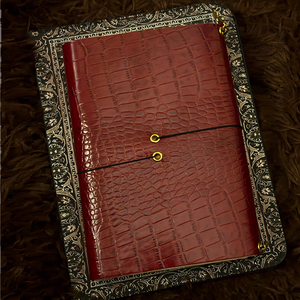 Cuaderno de Lujo con Grabado de Cocodrilo, Cubierta de Cuero PU, Funda Protectora, Diario A5, Juego de Regalo con Logotipo Personalizado <span class=keywords><strong>para</strong></span> Empresas - Product Image 2