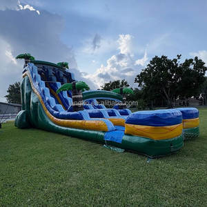 Tobogán Acuático Inflable Tropical Fiesta <span class=keywords><strong>Breeze</strong></span> para Niños y Adultos, Tobogán Inflable para Piscina al Aire Libre - Product Image 2