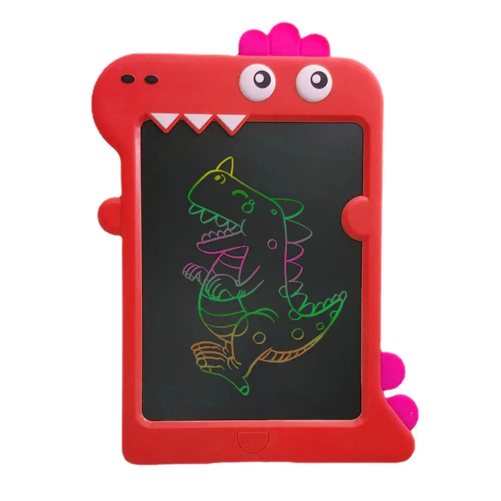 Custom Dinosaur shape Ewriter Tablet Handwriting Pad 10 inch Drawing Doodle Erasable Board Graphics Kids LCD Writing Pad
